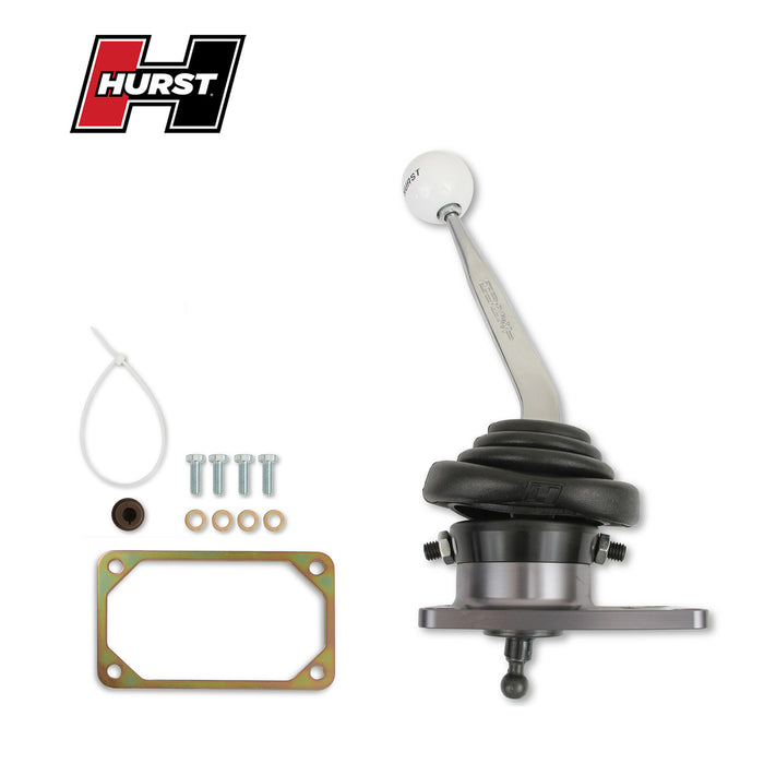 1983-2001 Ford Mustang V8 T5 & T45 Transmission Hurst Billet 5 Speed Shifter w/ White Knob