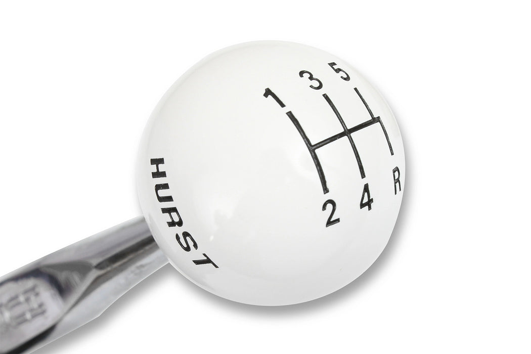 1983-2001 Ford Mustang V8 T5 & T45 Transmission Hurst Billet 5 Speed Shifter w/ White Knob