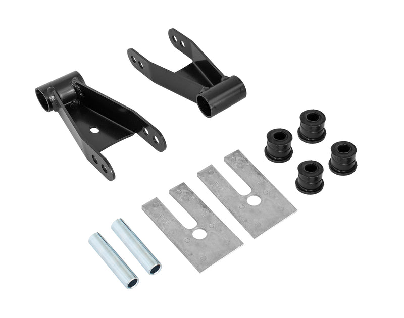 2004-2014 Ford F-150 OEM M-3000-G Shackles & Bushings Rear 1.5" Lowering Kit