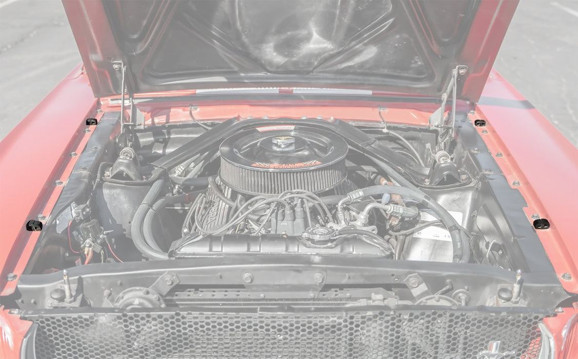 1965-1966 Ford Mustang Hood to Fender Rubber Bumpers Set of 4