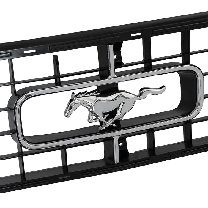1973 Ford Mustang Front Grille w/ Running Horse Emblem, Corral Trim, & Hardware