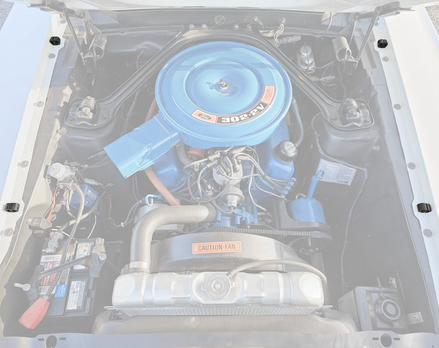 1969-1970 Ford Mustang Hood to Fender Rubber Bumpers Set of 4