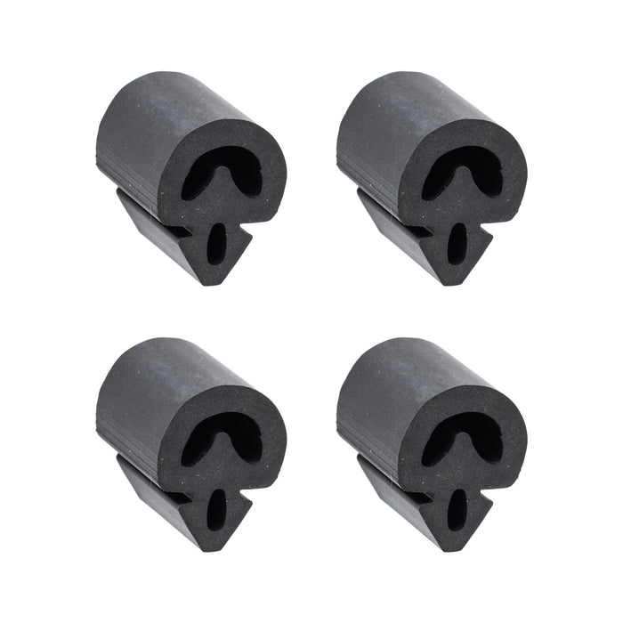 1969-1973 Ford Mustang Rubber Door Bumpers Cushions - Set of 4 (Does 2 Doors)