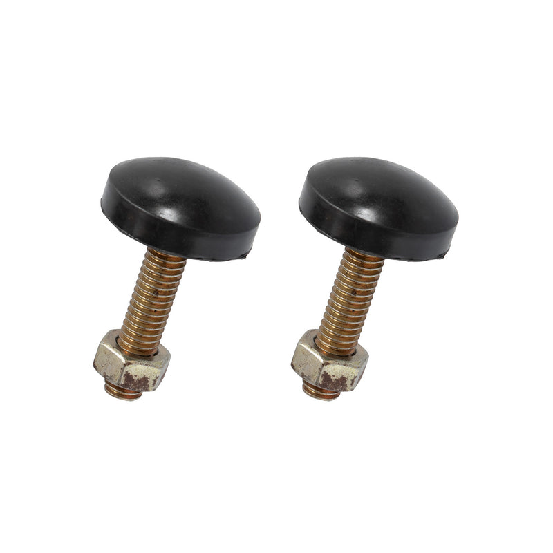 1965-1982 Ford Mustang Adjustable Radiator Support To Hood Rubber Bumpers Pair