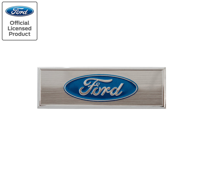1968-1973 Mustang Ford Oval Logo Door Sill Scuff Plate Emblem 3" x 1"