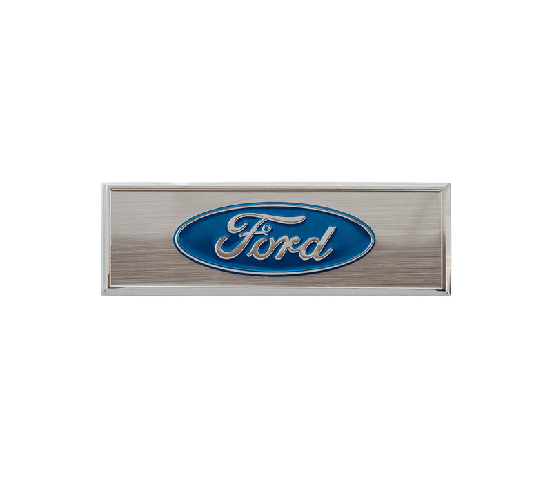 1968-1973 Mustang Ford Oval Logo 3" Door Sill Scuff Plate Emblems - Pair