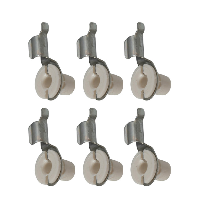 1967-1973 Ford Mustang Door Lock Latch Rod Retainer Clips - Set of 6
