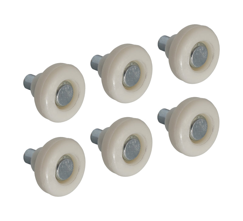 1967-1968 Ford Mustang Window Regulator Arm Roller & Rivet Pins - Set of 6