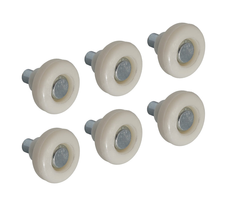 1967-1968 Ford Mustang Window Regulator Arm Roller & Rivet Pins - Set of 6