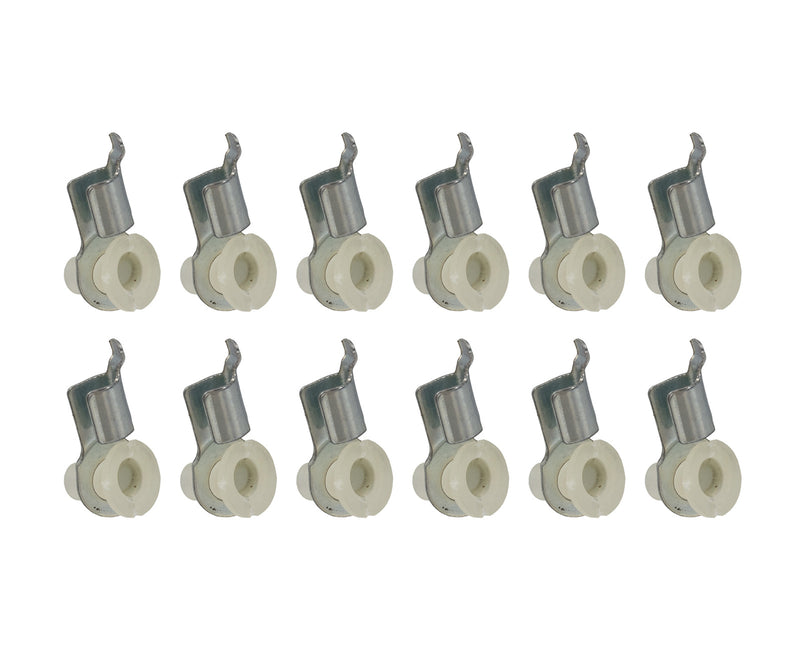 1965-1966 Ford Mustang Door Lock Latch Rod Retainer Clips - Set of 12