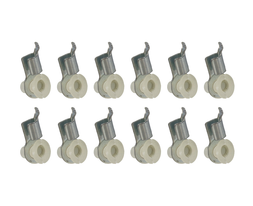 1965-1966 Ford Mustang Door Lock Latch Rod Retainer Clips - Set of 12