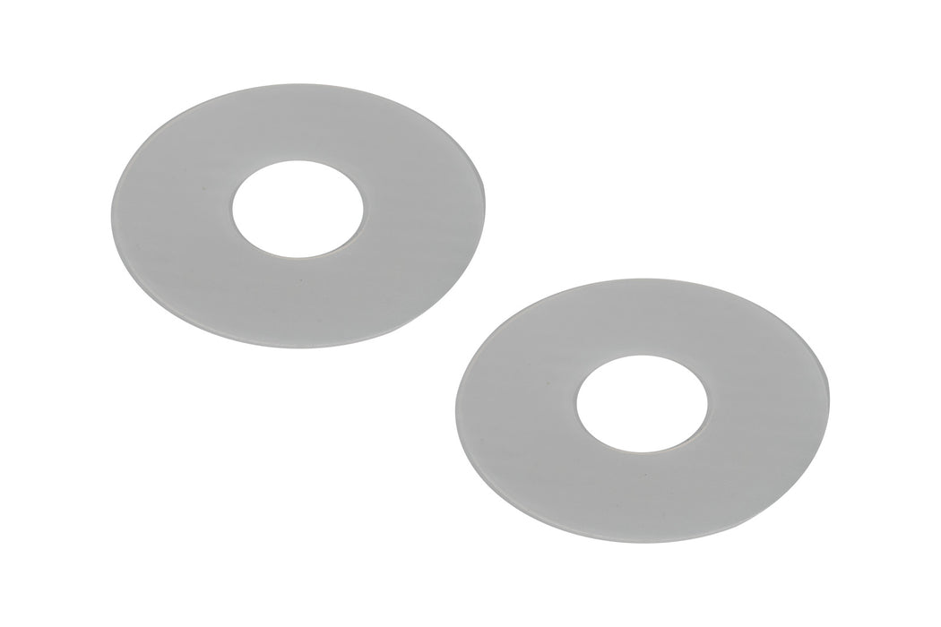 1965-1967 Ford Mustang Inside Door & Window Handle 2" Backing Plates Pair