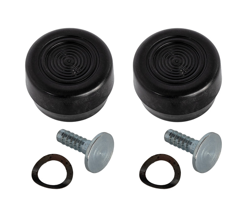 1968-1973 Ford Mustang Black Window Crank Handle Knobs Pair