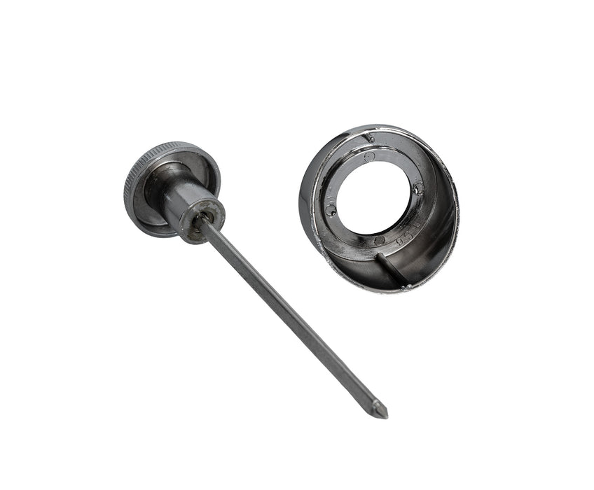 1969-1970 Ford Mustang Chrome & Black Headlight Switch Knob w/ Bezel