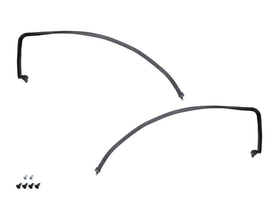 1967-1968 Ford Mustang Fastback Roof Rail Rubber Weatherstrip Seals Pair LH & RH