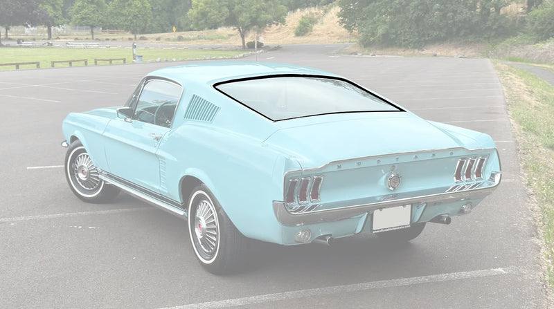 1967-1968 Ford Mustang Fastback Rear Window Rubber Weatherstrip Seal