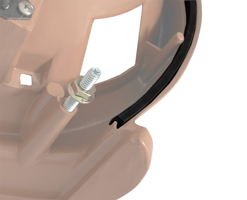 1967-1970 Ford Mustang Front Headlight Bucket Fender Extension Rubber Weatherstrip Seals - Pair