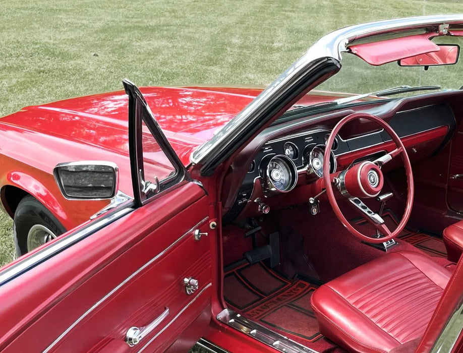 1965-1968 Ford Mustang Convertible Pillar Post Rubber Weatherstrip Seals - Pair LH & RH