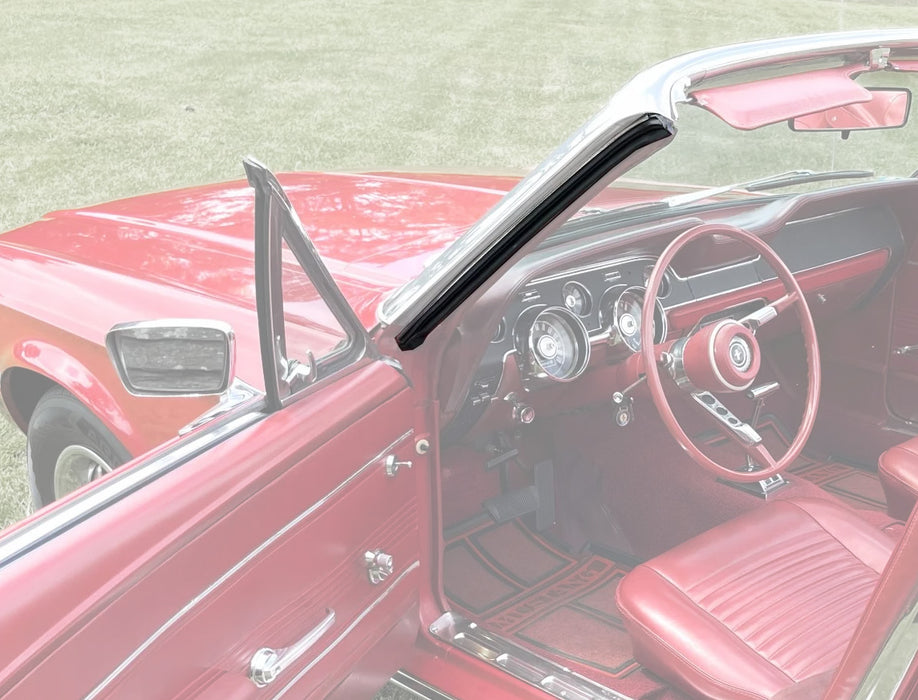 1965-1968 Ford Mustang Convertible Pillar Post Rubber Weatherstrip Seals - Pair LH & RH