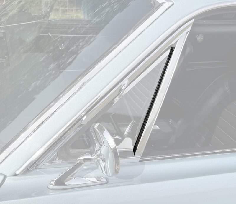 1964.5-1966 Ford Mustang Vent Window Division Bar Rubber Weatherstrips Pair LH RH