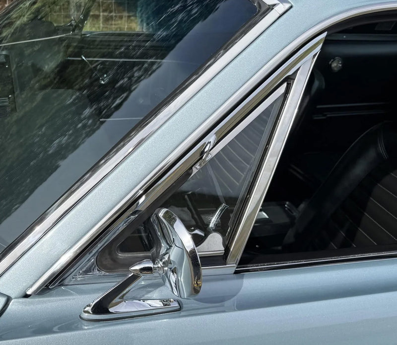 1964.5-1966 Ford Mustang Vent Window Division Bar Rubber Weatherstrips Pair LH RH