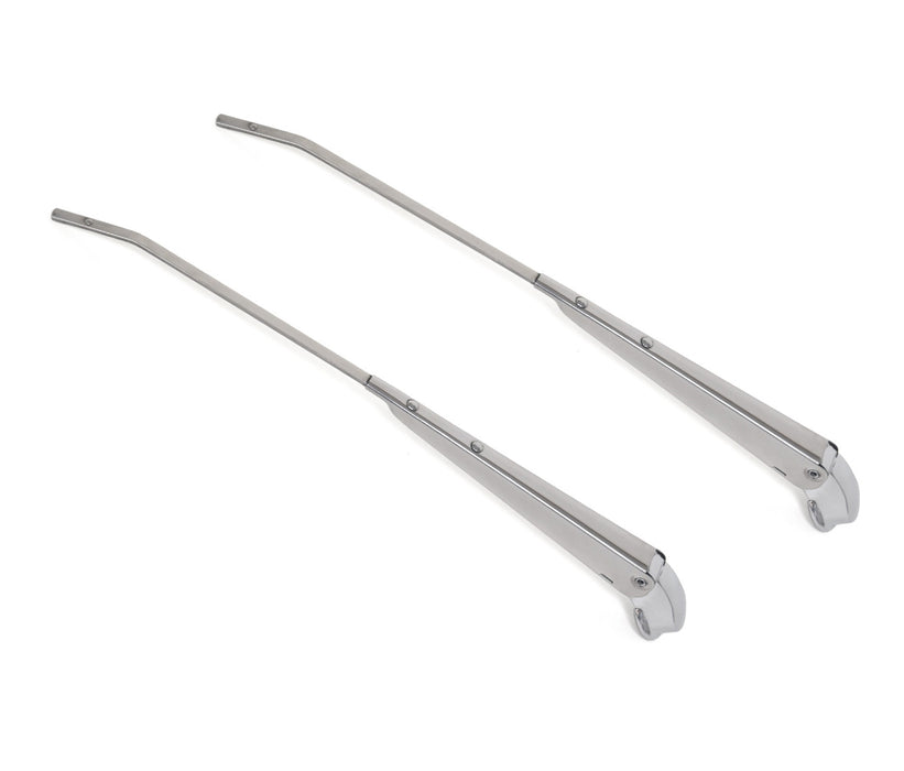 1966-1970 Ford Mustang Windshield Wiper Arms Polished Stainless Steel Pair