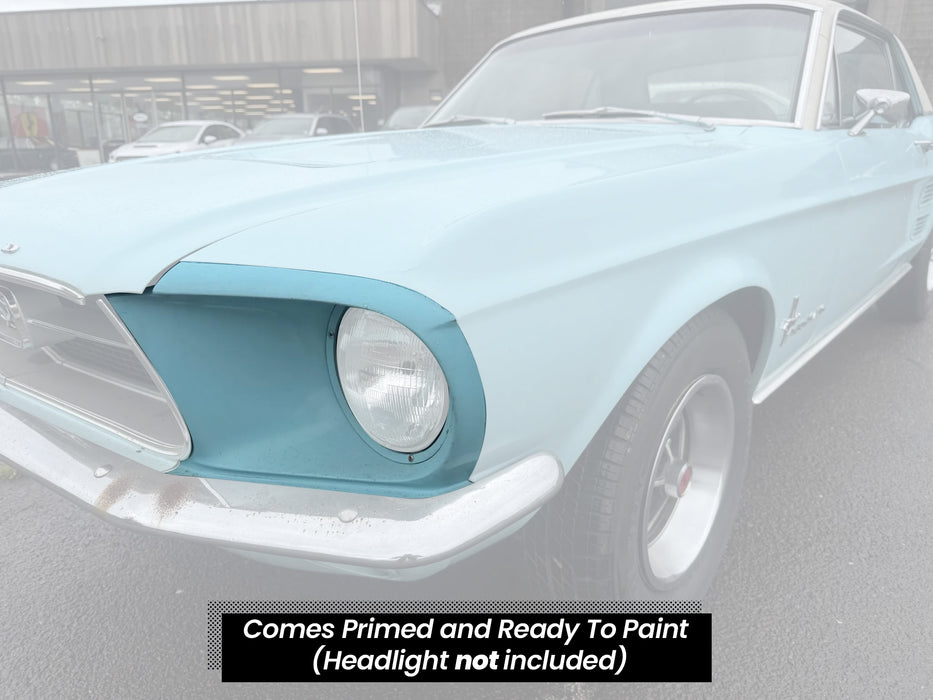 1967-1968 Ford Mustang Headlight Bucket Assembly Housing Driver Side LH