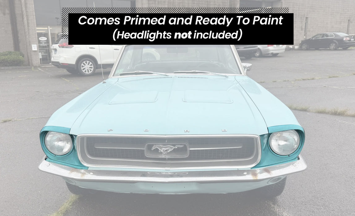 1967-1968 Ford Mustang Headlight Bucket Housing Assemblies LH & RH