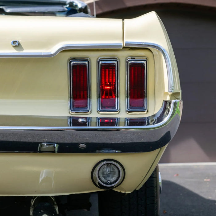 1967-1968 Ford Mustang Rear Bumper Lower Backup Light Assemblies Pair LH & RH