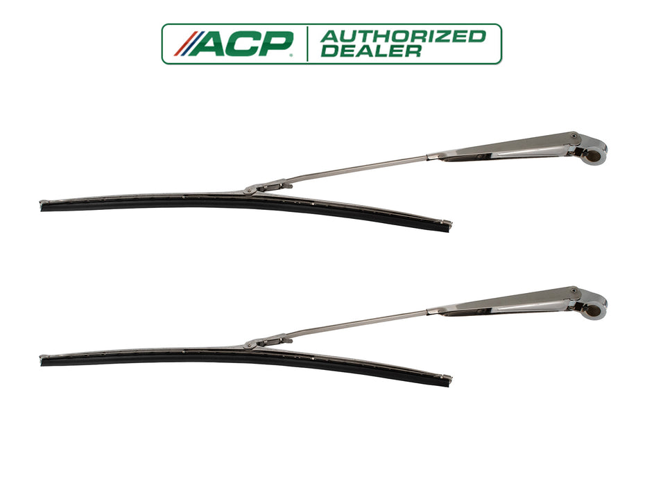 1964-1965 Ford Mustang 15" Windshield Wiper Washer Blades & Arms