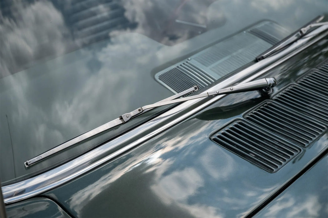 1964-1965 Ford Mustang Windshield Wiper Arms Polished Stainless Steel Pair