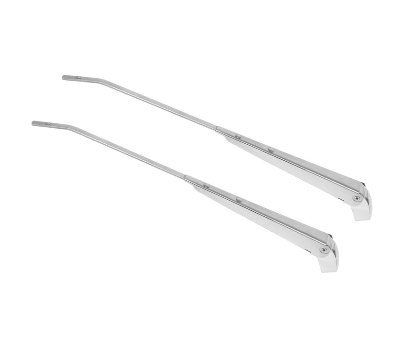 1964-1965 Ford Mustang Windshield Wiper Arms Polished Stainless Steel Pair