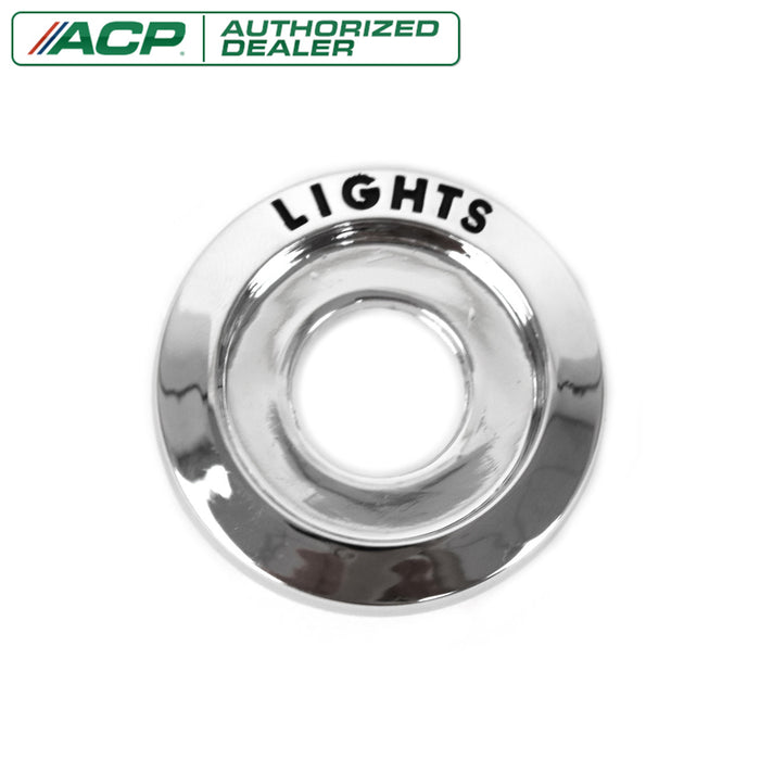 1967-1968 Ford Mustang Chrome Die Cast Headlight Switch Bezel