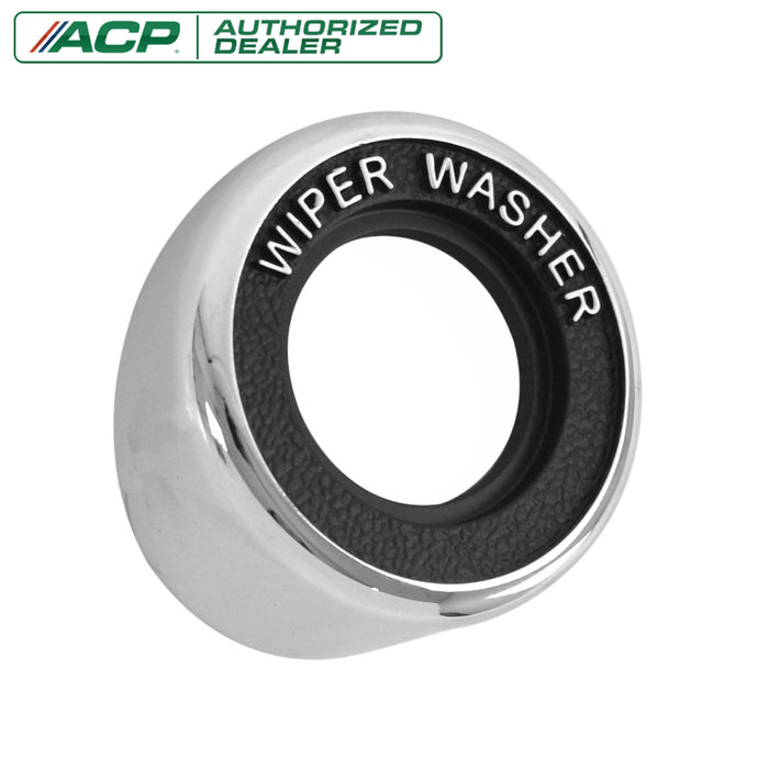 1969-1970 Ford Mustang Chrome Die Cast Windshield Wiper Switch Bezel