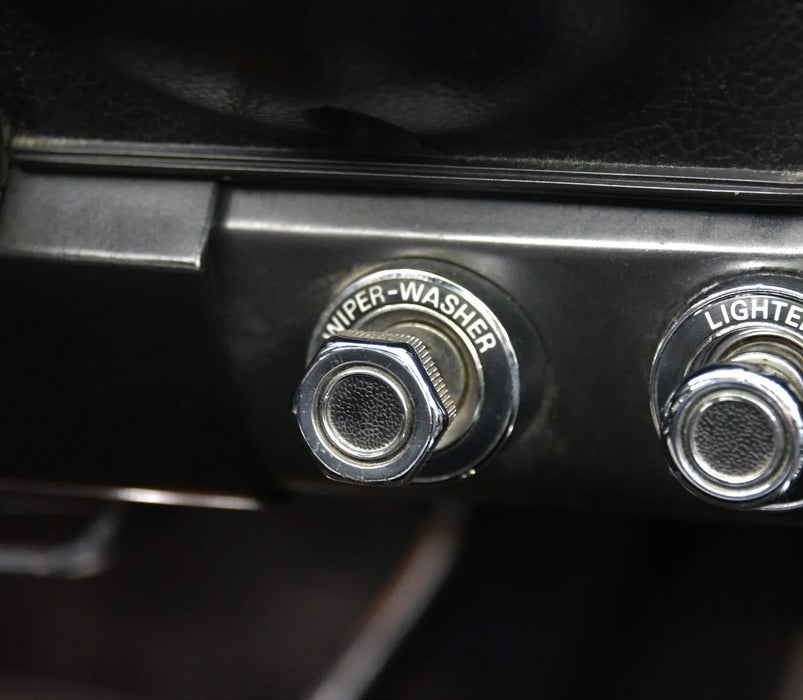 1971-1973 Ford Mustang Chrome Die Cast Windshield Wiper Switch Bezel