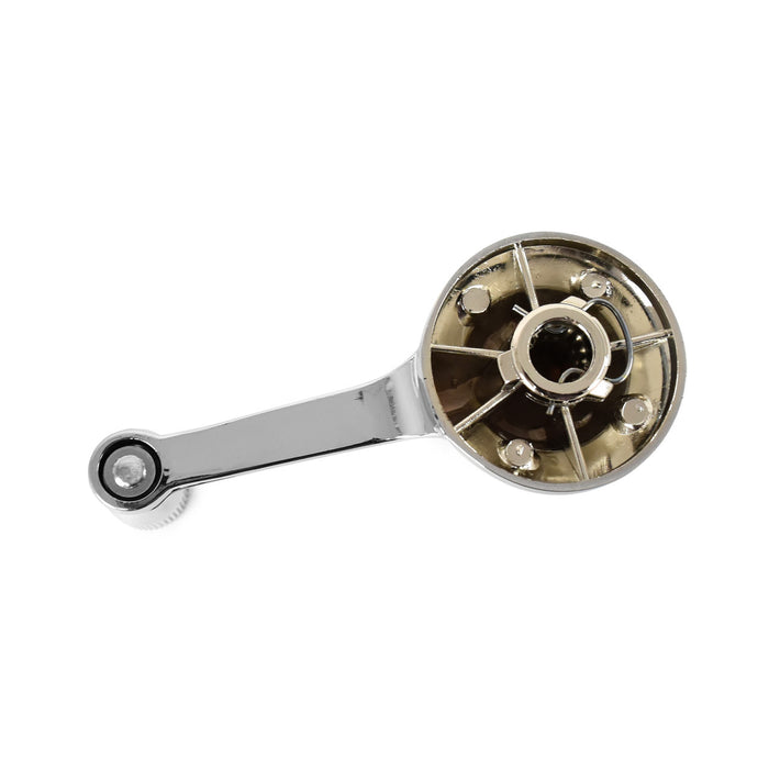 1964-1964 1/2 Ford Mustang Chrome Inside Door Window Manual Crank Handles & Backing Plates Pair