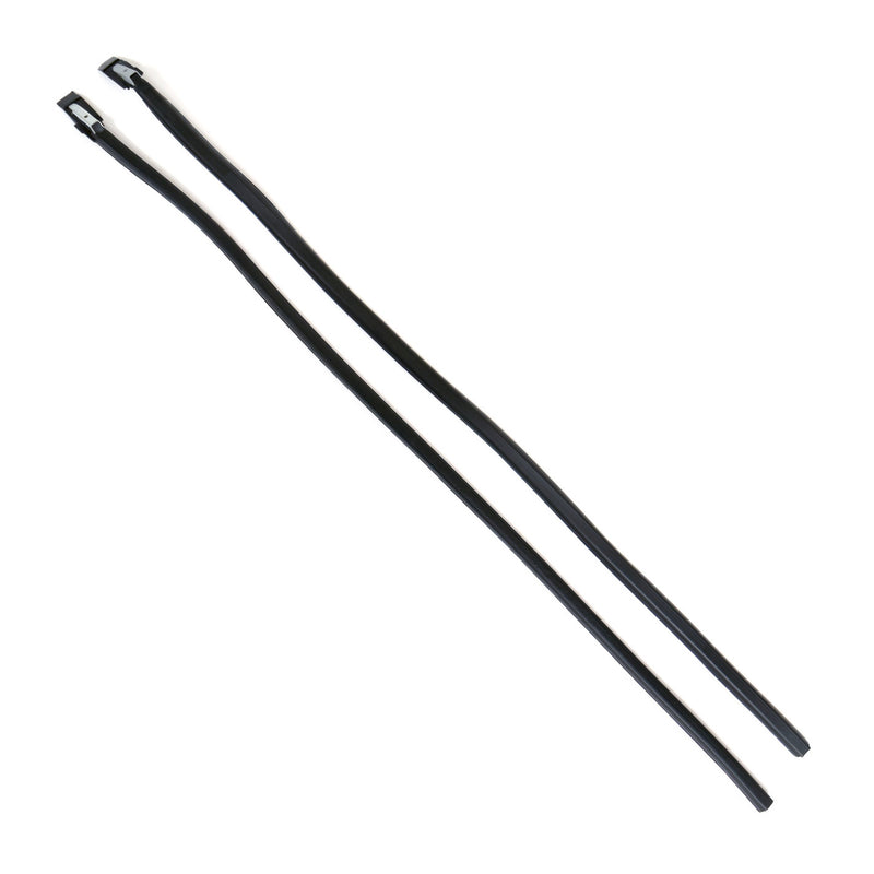 1967-1968 Ford Mustang Door Glass Vent Window Run Weatherstrips Pair