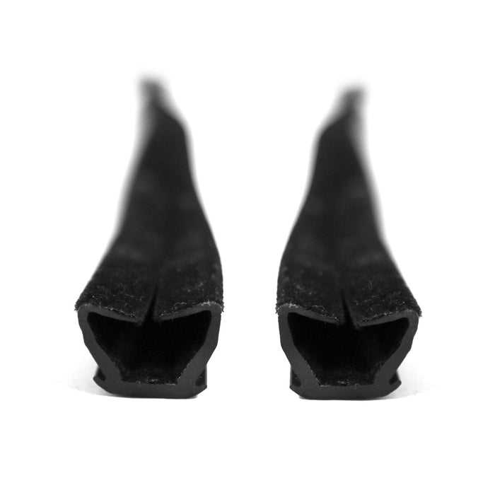 1967-1968 Ford Mustang Door Glass Vent Window Run Weatherstrips Pair