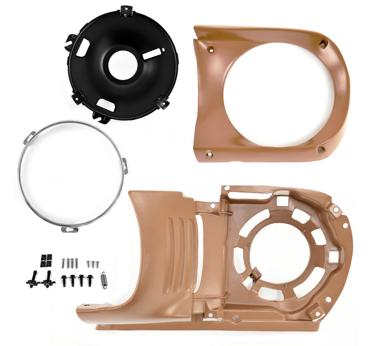 1964.5-1966 Ford Mustang Headlight Bucket Assembly Housings Pair LH RH