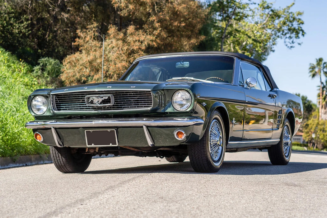 1966 Ford Mustang Standard Grille Stamped Aluminum Black & Silver