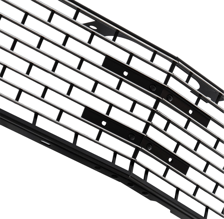 1966 Ford Mustang Standard Grille Stamped Aluminum Black & Silver