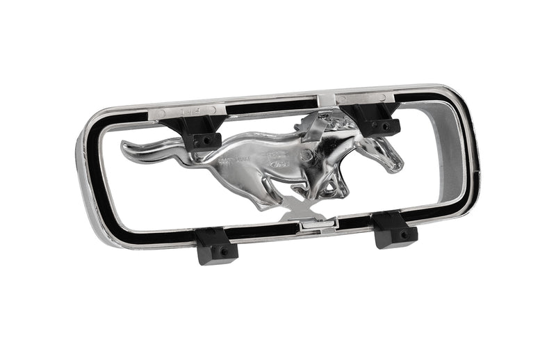 1966 Ford Mustang Standard Grille Chrome Running Horse Emblem & Corral Trim