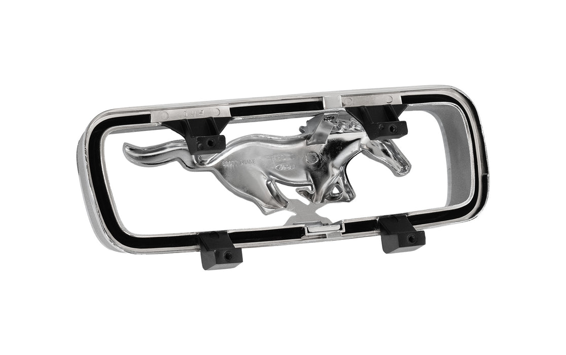 1966 Ford Mustang Standard Grille Chrome Running Horse Emblem & Corral Trim