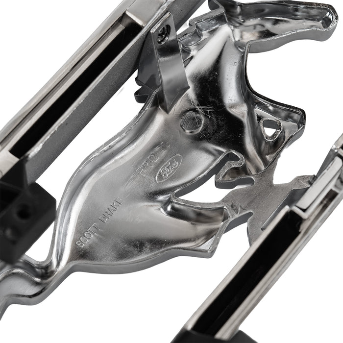 1966 Ford Mustang Standard Grille Chrome Running Horse Emblem & Corral Trim