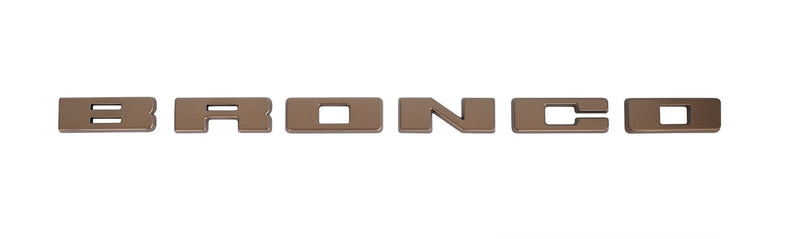 2021-2026 Bronco OEM M-1447-BLBR Sinister Bronze Grille Emblem Letters Overlay