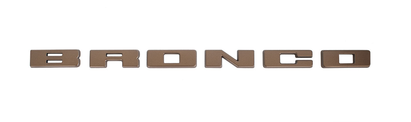 2021-2024 Bronco Ford Performance M-1447-BLBR Sinister Bronze Grille Emblem Letters Overlay