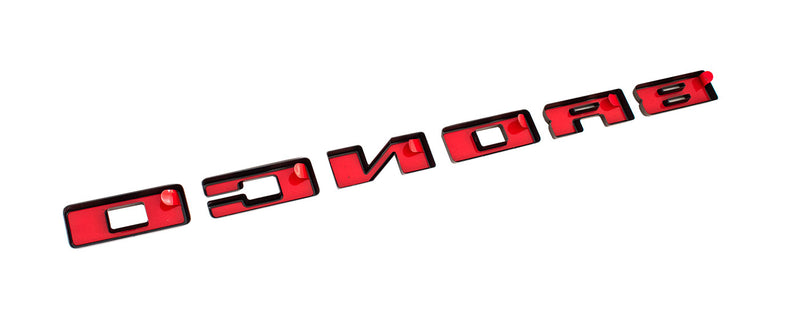 2021-2026 Bronco OEM M-1447-BLBR Sinister Bronze Grille Emblem Letters Overlay