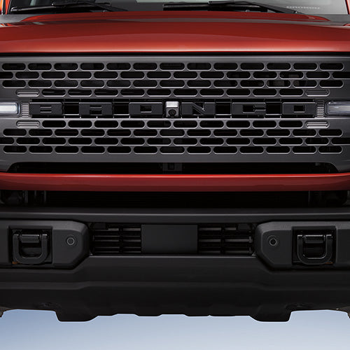 2021-2026 Bronco OEM M-1447-BLMB Matte Black Grille Emblem Letters Overlay