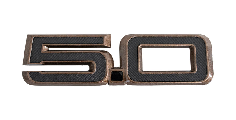 2024-2026 Ford Mustang GT OEM PR3Z-16228-D 5.0 Bronze 5.5" Fender Side Emblem