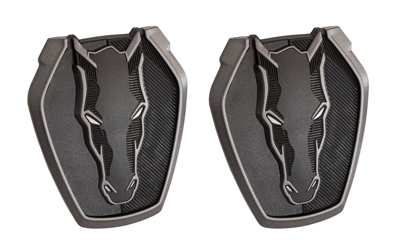 2024-2025 Mustang GT Dark Horse OEM PR3Z-16228-B Black 3.25" Fender Side Emblems